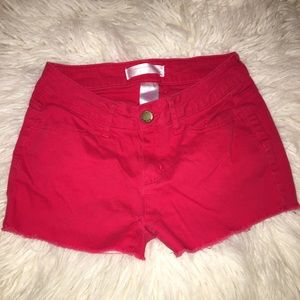 Red Summer Shorts